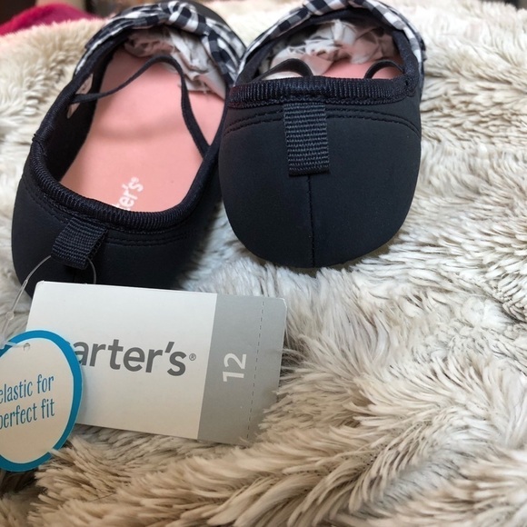 🆕 Carter’s gingham navy Mary Jane bal… - Picture 6 of 12
